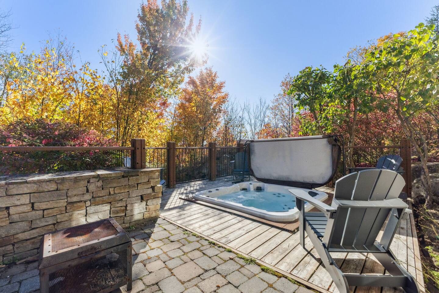 Hot tub terrace